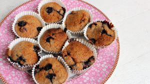 blauwe bessen muffins
